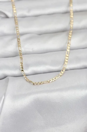 CM 14K Gold Renk İnce Kuşgözü Zincir Model 60 cm Kadın Kolye 5886