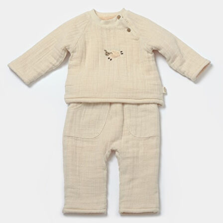 Sweatshirt & Pantolon Takım 7021 Taş