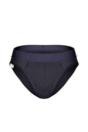 Erkek Antibakteriyel Lastikli Bambu Slip 6308 Füme