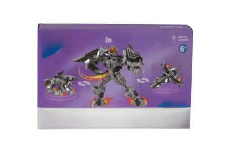 VINTESSY P626006-KARMA Dönüşen Robotlar Block Oyuncak-kırmızı BZS01