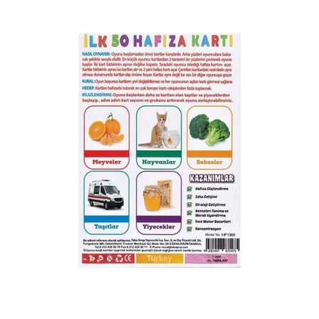 VINTESSY 1475 İlk 50 Hafıza Kartları BZS01