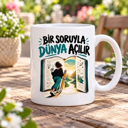 VINTESSY Öğretmen Işığı Tasarımlı Porselen Kupa - MODEL 986 BZS01