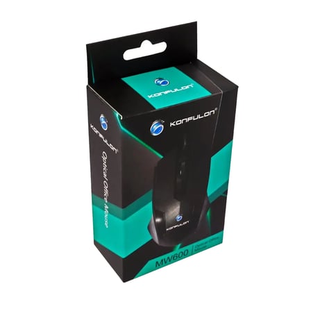 VINTESSY Konfulon MW600 Kablolu Optik Ofis Mouse - Siyah BZS01