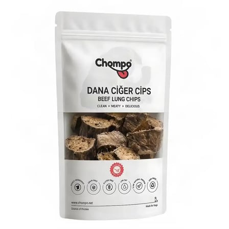 Chompo Dana Ciğer Cips 100% Doğal Katkısız Köpek Ödül Maması 100 Gr BZS01