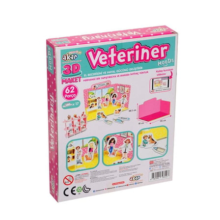 VINTESSY Veteriner Maket 3 Boyutlu Puzzle BZS01
