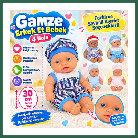 VINTESSY 0035 Gamze, Erkek Et Bebek - 4 Nolu (adet fiyatıdır) BZS01