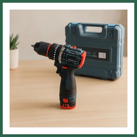 VINTESSY 24V Fırçasız Şarjlı Darbeli Matkap + Uç Seti - 5.0Ah, 1550 RPM, 2 Batarya BZS01