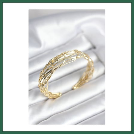 VINTESSY Gold Renk Pirinç Vintage Kadın Bileklik BZS01