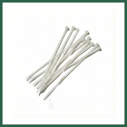 VINTESSY Kablo Bağı Kelepçe Cırt 4,8x400mm 10'lu Beyaz BZS01