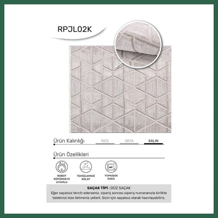 VINTESSY YoudayHomeCollection JALURA Model Oturma Odası Halısı · EBAT: 80X100 BZS01