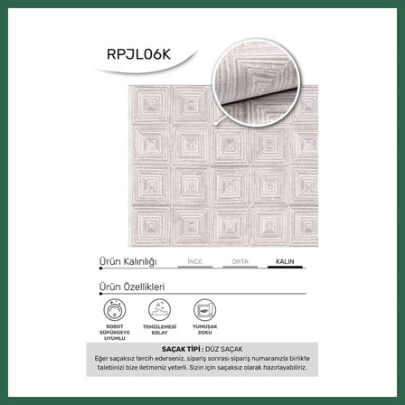 VINTESSY YoudayHomeCollection JALURA Model Oturma Odası Halısı · EBAT: 80X100 BZS01