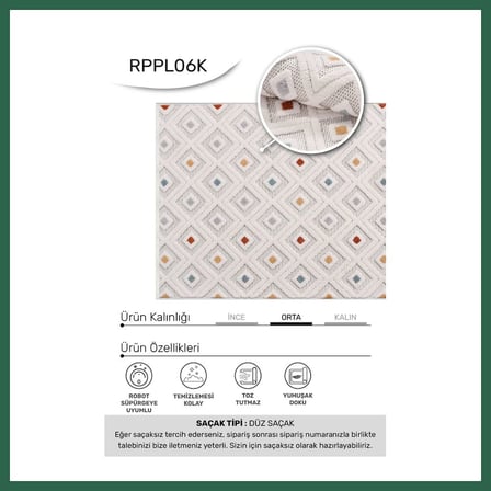 VINTESSY YoudayHomeCollection MASAL Model Oturma Odası Halısı · EBAT: 80X150 BZS01