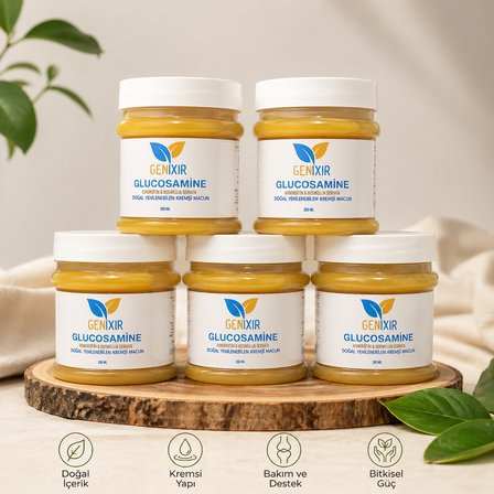 Genixir Glucosamine Krem 200 ml Glukozamin Kondroitin ve Bitkisel Yağ İçeren Kremsi Macun