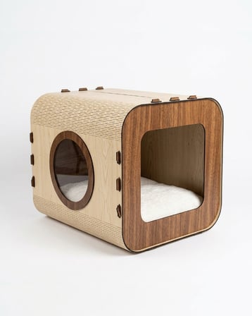 Özel Tasarım Vista MDF Kedi Evi