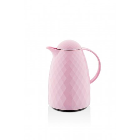1 Lt Akrilik Soft Pembe Çay Termosu 12 Saat Sıcak 24 Saat Soğuk