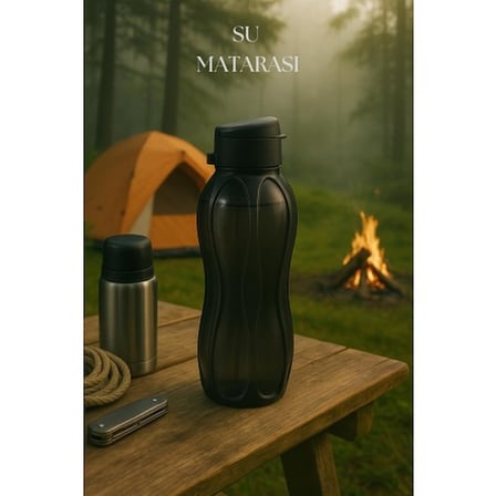 Suluk & Su Şişesi & Sporcu Matara Füme 1 lt