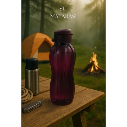 Suluk & Su Şişesi & Sporcu Matara Mürdüm 1 lt