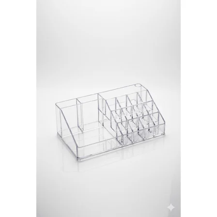Şeffaf Akrilik Banyo Kozmetik Düzenleyici Organizer 13x22x8 cm