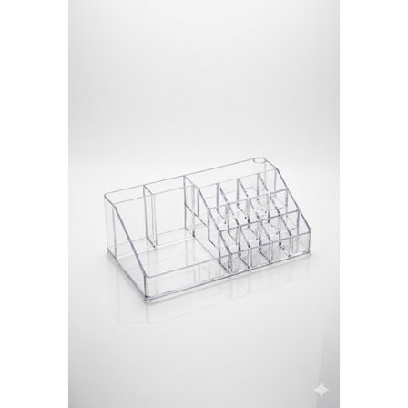 Şeffaf Akrilik Banyo Kozmetik Düzenleyici Organizer 13x22x8 cm