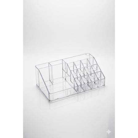 Şeffaf Akrilik Banyo Kozmetik Düzenleyici Organizer 13x22x8 cm