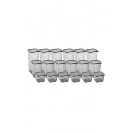 18'li 3 Boy Kavanoz Seti & Saklama Kabı & Erzak Kabı 6x650/1300/1900 Ml (40 Lı Etiket Hediyeli)