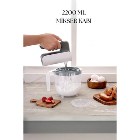 2200 Ml Mikser Kabı Mavi & Ölçü Kabı & Saklama Kabı