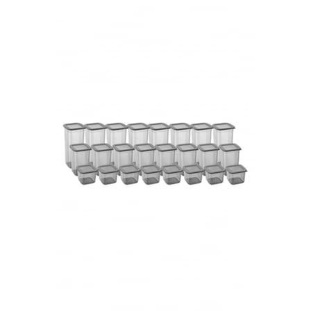 24'lü 3 Boy Kavanoz Seti & Saklama Kabı & Erzak Kabı 8x650/1300/1900 Ml (40 Lı Etiket Hediyeli)