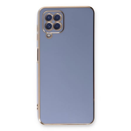 Bezos Samsung Galaxy A22 Kılıf Volet Silikon - Mavi BZSS