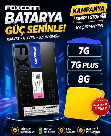Bezos iPhone 7G Uyumlu Batarya Foxconn BZSS