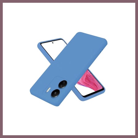 Bezos Redmi 13C Uyumlu Kılıf First Silikon - Mavi BZSS