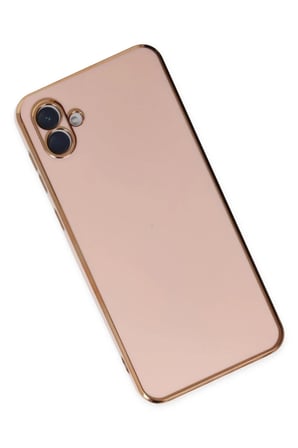 Bezos Samsung Galaxy A04 Uyumlu Kılıf Volet Silikon - Pembe BZSS
