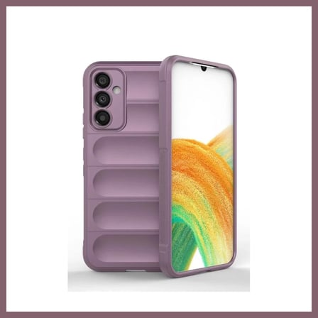 Bezos Samsung Galaxy A15 4G Uyumlu Kılıf Optimum Silikon - Mor BZSS