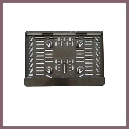 Bezos Çıtalı Kare Plastik Plakalık Motosiklet Plaka Altlığı 25x16cm BZSS