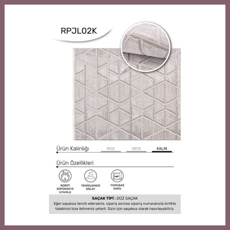 Bezos YoudayHomeCollection JALURA Model Oturma Odası Halısı · EBAT: 80X80 BZSS