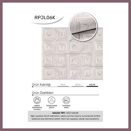 Bezos YoudayHomeCollection JALURA Model Oturma Odası Halısı · EBAT: 80X80 BZSS