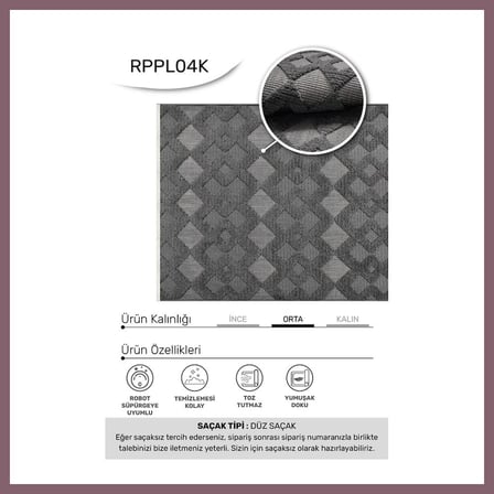 Bezos YoudayHomeCollection MASAL Model Oturma Odası Halısı · EBAT: 80X80 BZSS