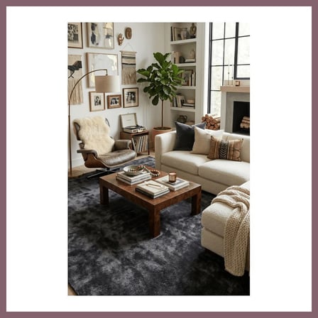 Bezos YoudayHomeCollection POLY Peluş Halı Model Oturma Odası Halısı · EBAT: 80X80 BZSS