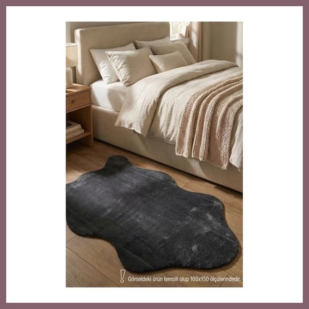Bezos YoudayHomeCollection POLY Peluş Post Şeklinde Halı Model Oturma Odası Halısı · EBAT: 80X120 BZSS