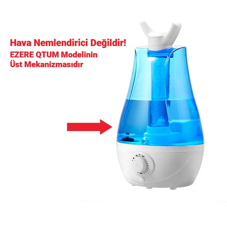 EZERE QTUM9 Çift Sprey Ultrasonik Hava Nemlendirici 3.5L Üst Su Haznesi