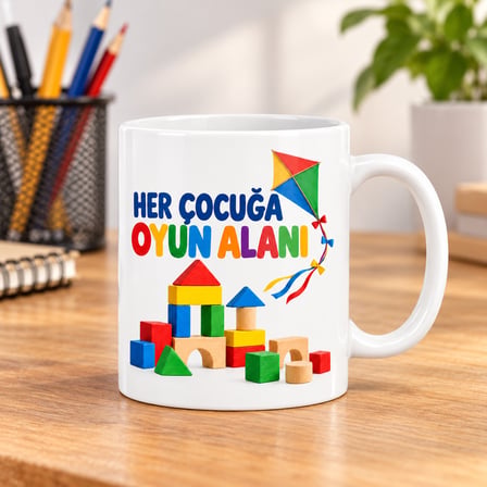 Twin Store Oyun Hakkı Tasarımlı Porselen Kupa - MODEL 787 BZSTWIN