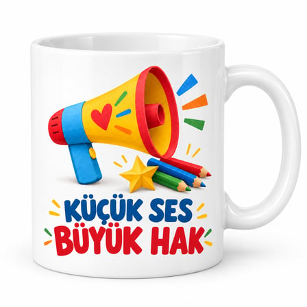 Twin Store Çocuğun Sözü Tasarımlı Porselen Kupa - MODEL 737 BZSTWIN