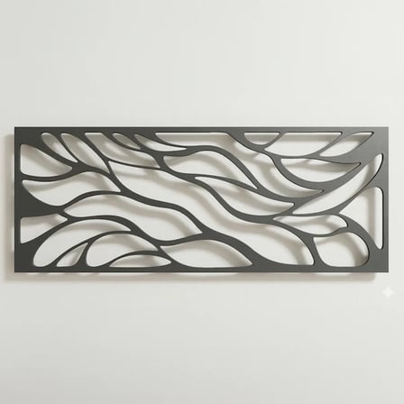 Soyut Desenli Duvar Tablosu MDF Lazer Kesim Modern Minimal Estetik Duvar Süsü