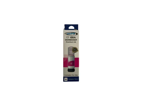 perFIX PF T6643 - 6733  Kırmızı Şişeli Mürekkep (70 ml )