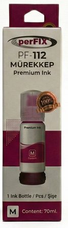 perFIX PF T112M  Kırmızı Şişeli Mürekkep (70 ml )