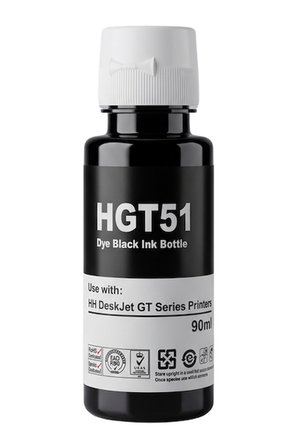 Hp GT51BK **Kutusuz** X4E40Ae Siyah Şişeli Mürekkep  90ml