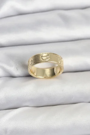 Gold Renk Model Kadın Yüzük