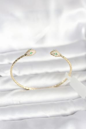 Pirinç Gold Renk Yılan Model Bileklik
