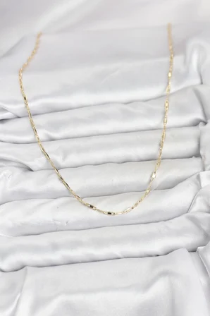 CM  Pirinç Ataç Zincir 60 cm Kadın Kolye