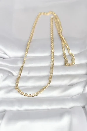 CM  Yassı Oval Zincirli Model 60 cm Kadın Kolye