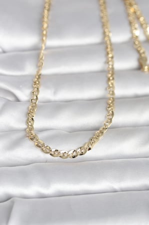 CM  Yassı Oval Zincirli Model 60 cm Kadın Kolye